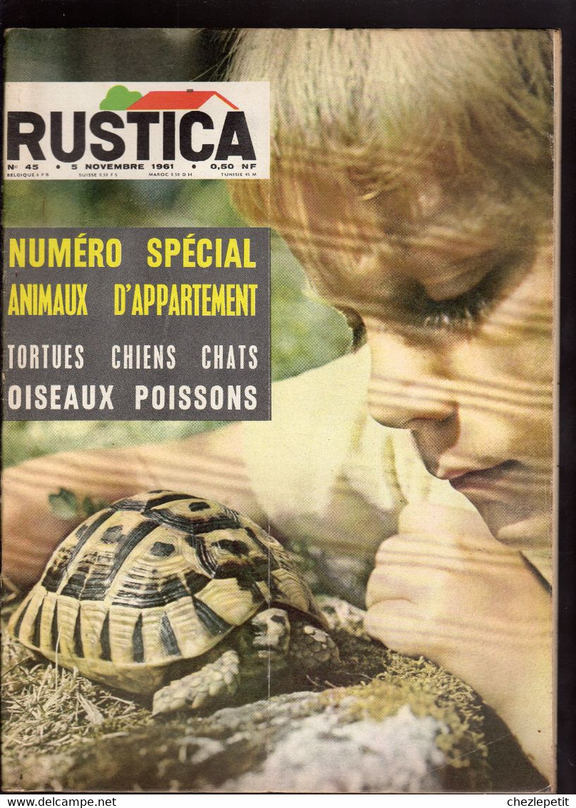 RUSTICA N°45 1961 Animaux D'appartement Le Prunier French Gardening Magazine - Jardinería