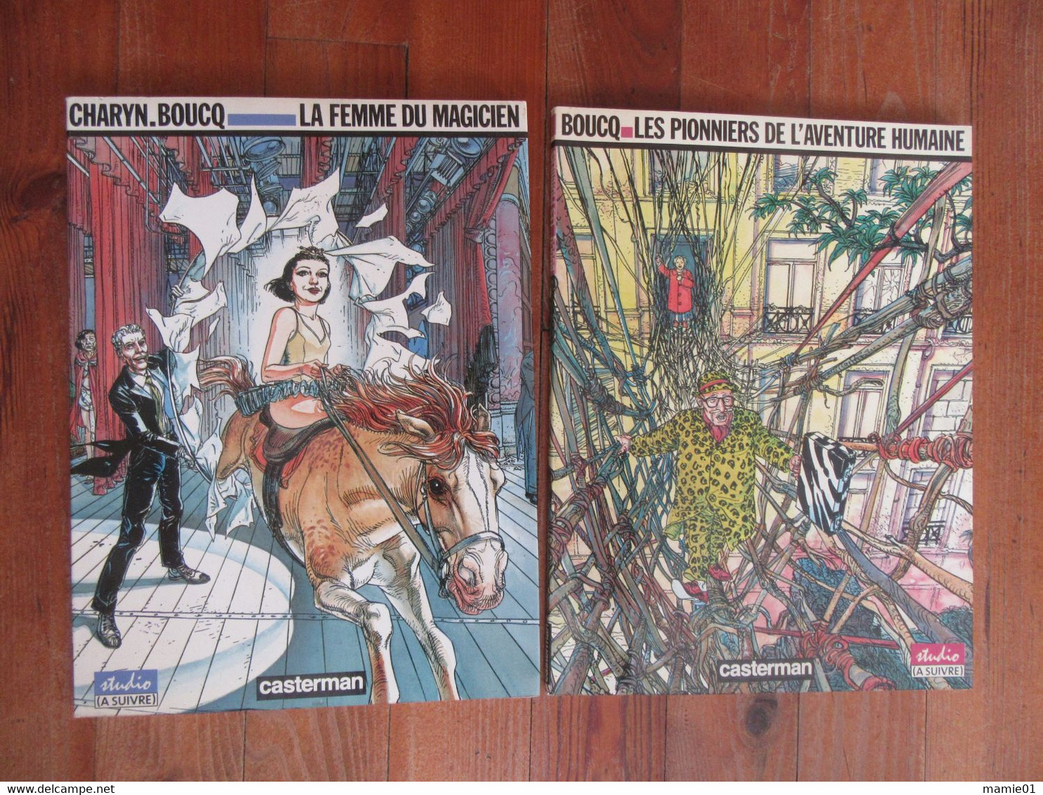 Lot De 2 Livres  Charyn. Boucq    La Femme Du Magicien Et Les Pionniers De L'Aventure Humaine - Boucq