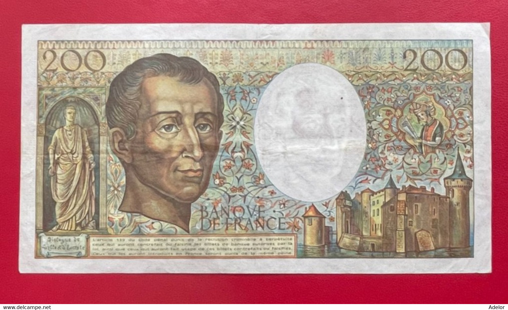 Beau Billet De 200 Francs Montesquieu Type 1981. 1986.  V.042  Etat TTB/TTB+ - 200 F 1981-1994 ''Montesquieu''