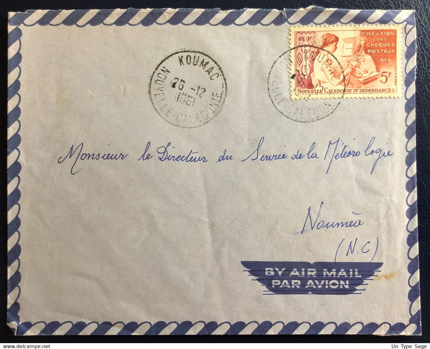 Nouvelle Calédonie N°295 Sur Enveloppe TAD KOUMAC 26.12.1961 - (B4563) - Cartas & Documentos