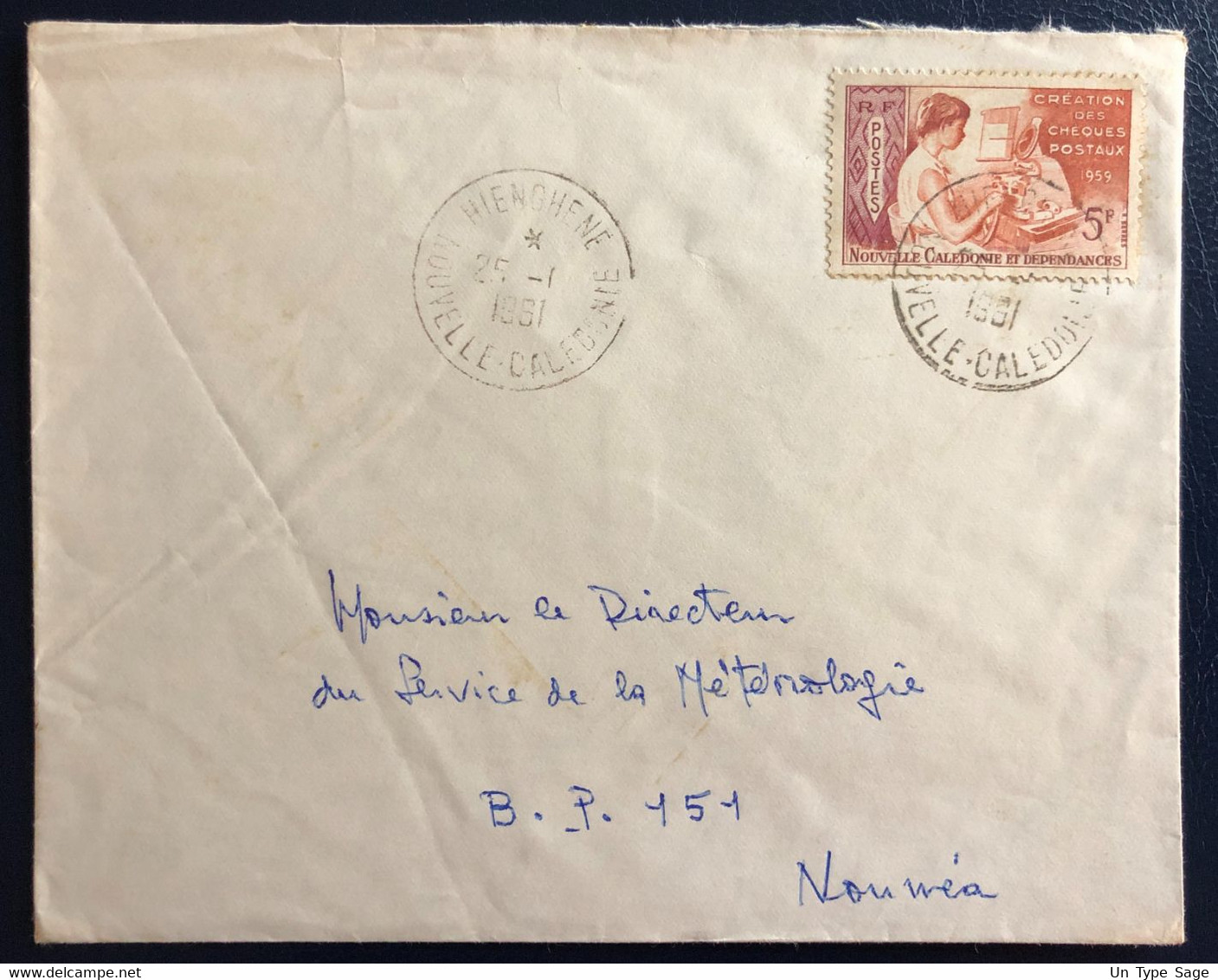 Nouvelle Calédonie N°295 Sur Enveloppe TAD HIENGHENE 25.1.1961 - (B4564) - Lettres & Documents