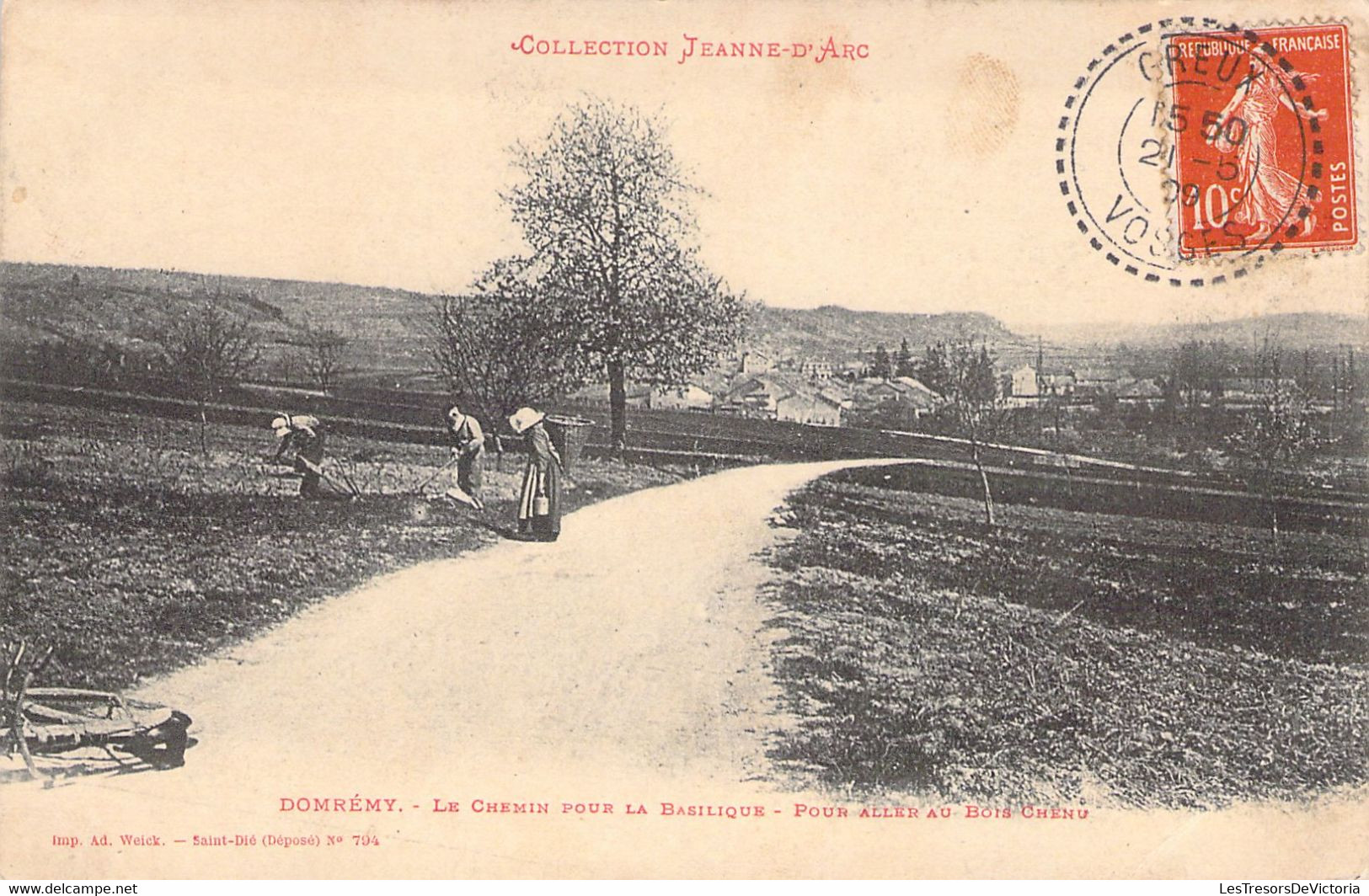 FRANCE - 88 - DOMREMY - Le Chemin Pour La Basilique - Collection Jeanne D'Arc - Carte Postale Ancienne - Mirecourt