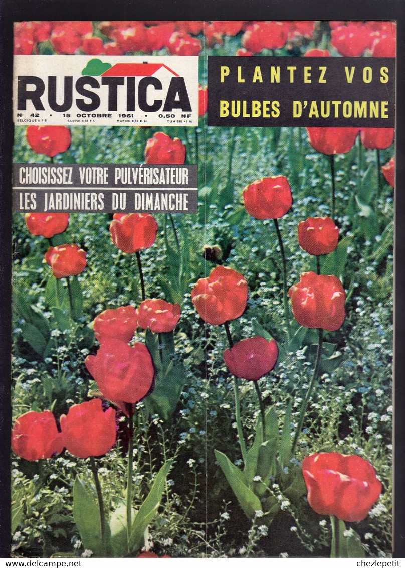 RUSTICA N°42 1961 Bulbes D'automne Cactées Pigeon Strasser Gardening Magazine - Jardinería