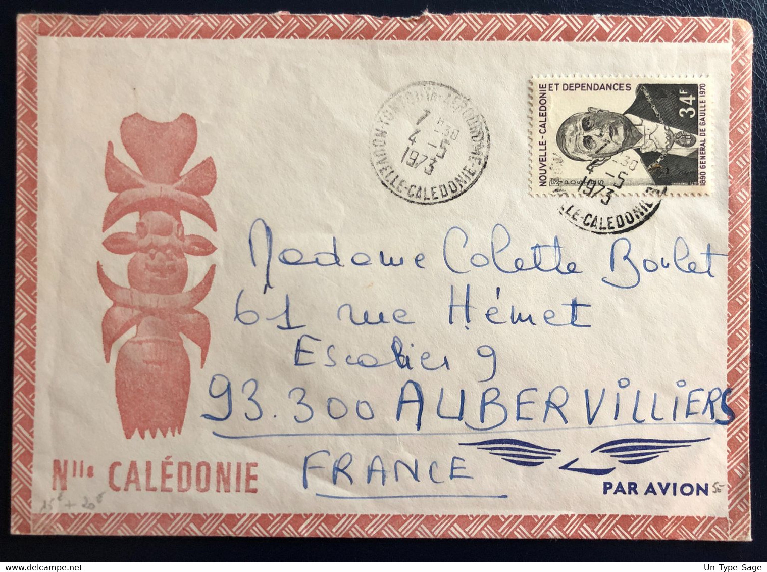 Nouvelle Calédonie N°377 Sur Enveloppe TAD TONTOUTA AERODROME 4.5.1973 - (B4572) - Storia Postale