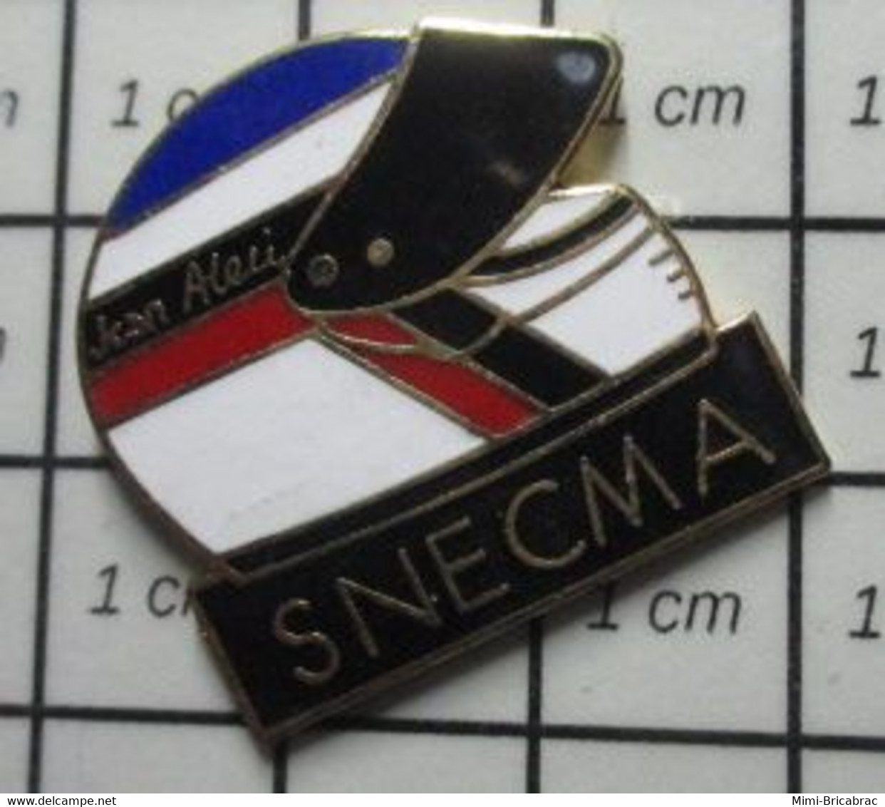 512d  Pin's Pins / Rare Et De Belle Qualité !!! SPORTS / CASQUE PILOTE F1 JEAN ALESI SNECMA - Automovilismo - F1