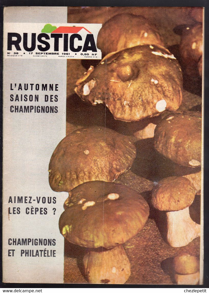 RUSTICA N°38 1961 Les Champignons Pigeon Céréales French Gardening Magazine - Garten