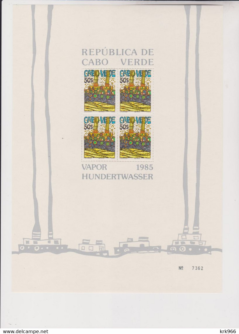 CAPE VERDE 1985 HUNDERTWASSER Sheet Set MNH - Cap Vert