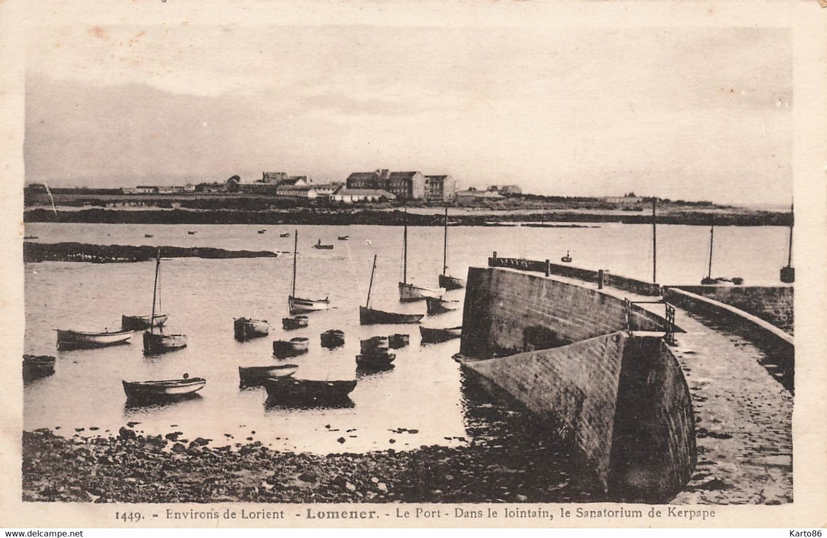 Ploemeur * Lomener * Le Port Et Le Sanatorium De Kerpape * Environs De Lorient - Ploemeur