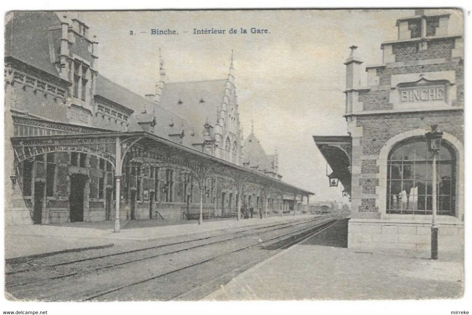 @D1@  -  BINCHE  -  Intérieur De La Gare  -  Zie / Voir Scan's - Binche