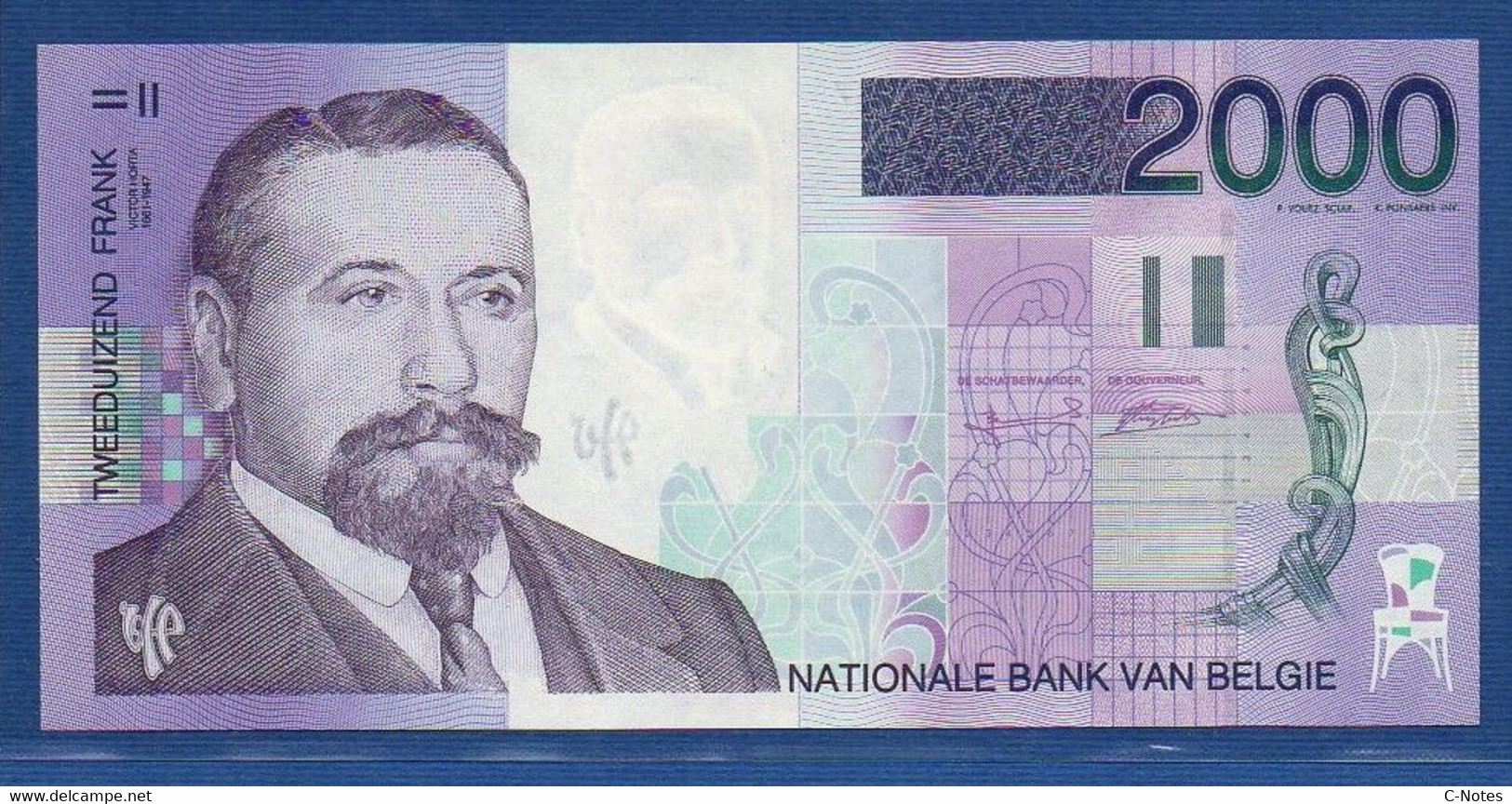 BELGIUM - P.151 - 2000 Francs ND (1994-2001) UNC, Serie 83400570957 - 2000 Francos