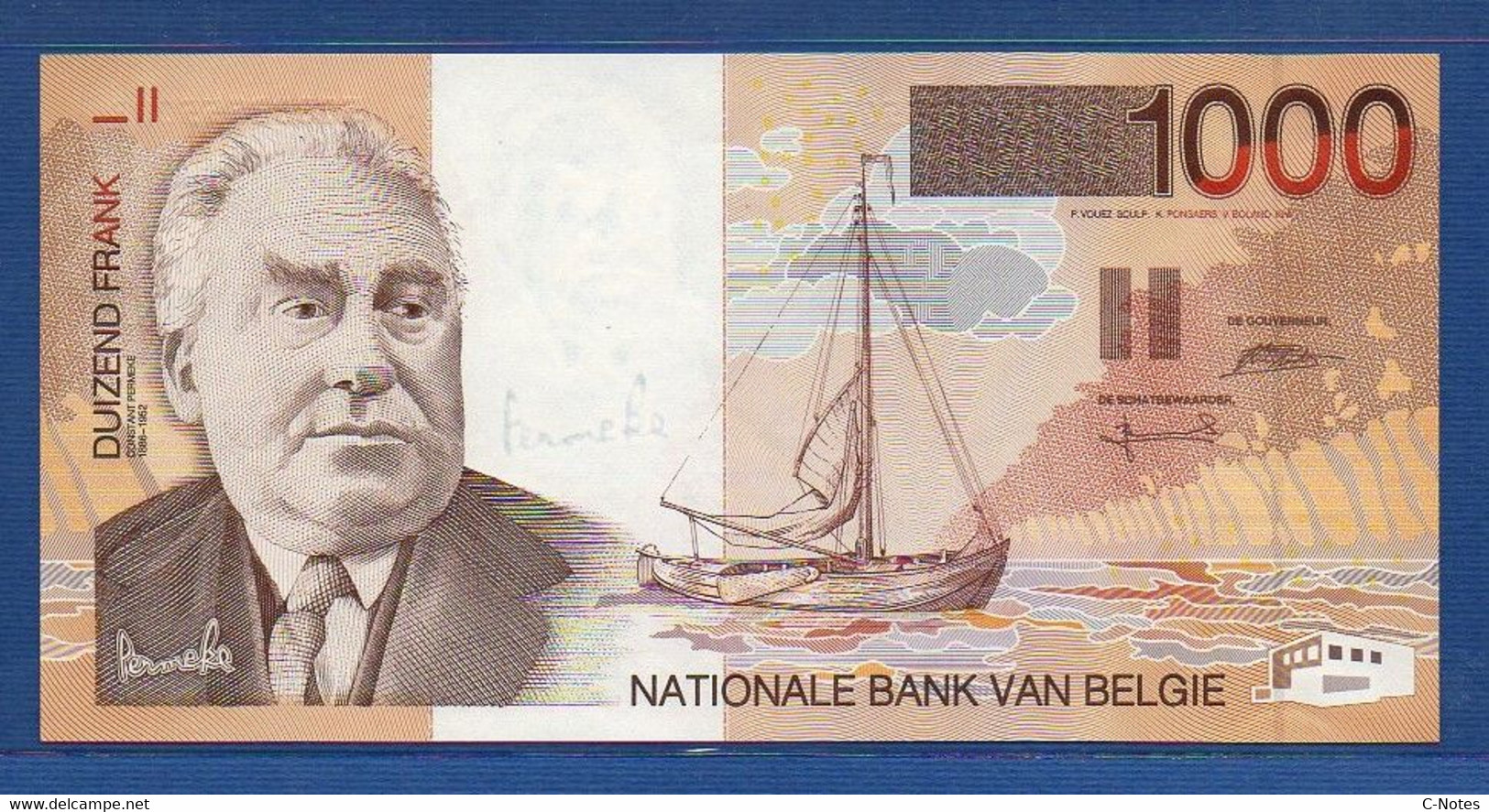 BELGIUM - P.150 - 1000 Francs ND (1997) UNC, Serie 50802655068 - 1000 Frank