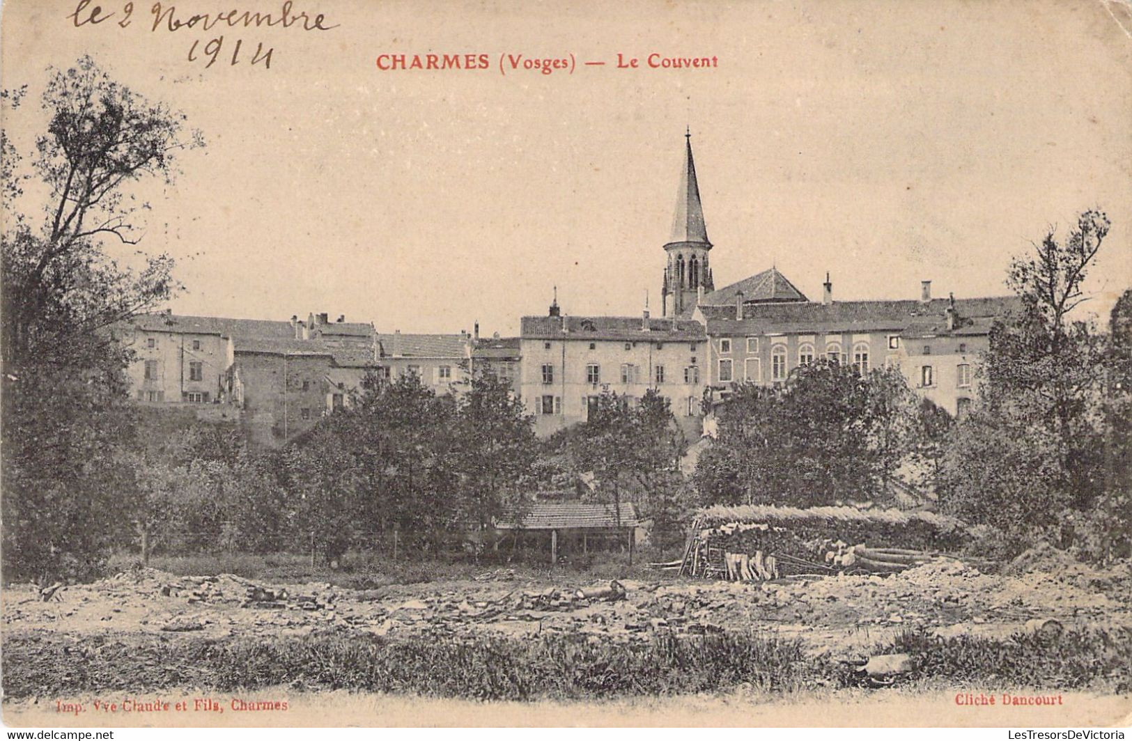 FRANCE - 88 - CHARMES - LE COUVENT - Carte Postale Ancienne - Charmes