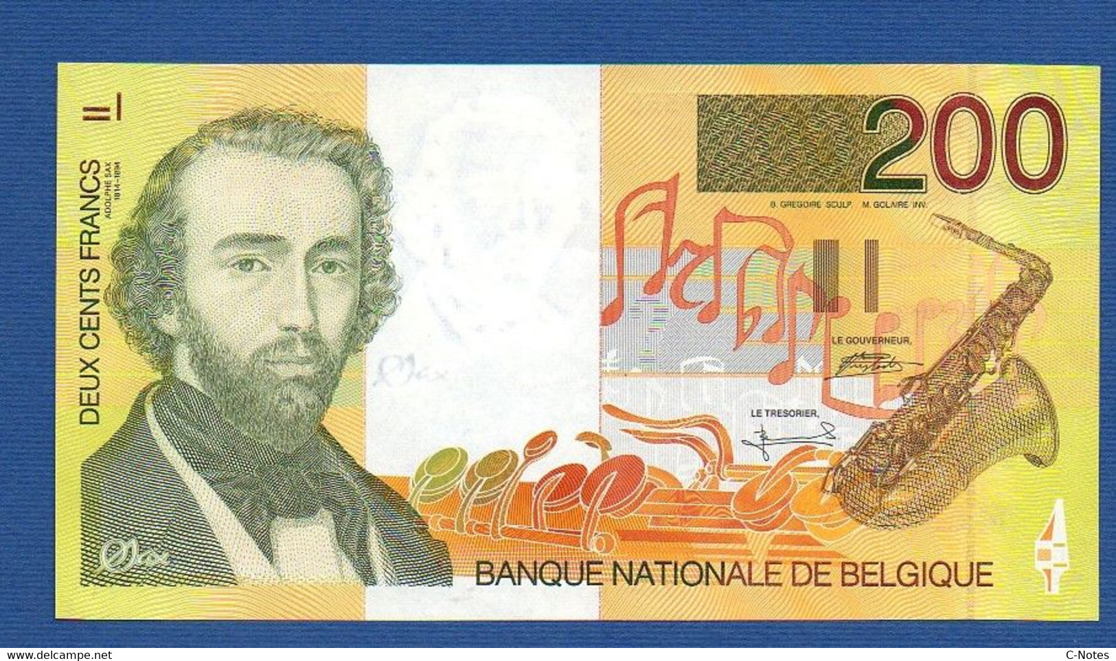 BELGIUM - P.148 - 200 Francs 1995 UNC, Serie 30901687356 - Andere & Zonder Classificatie