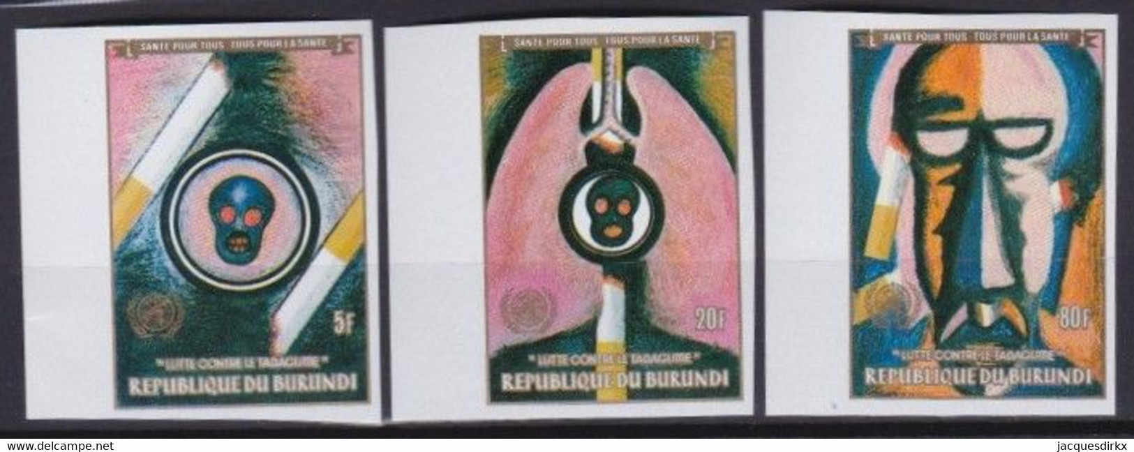 Burundi   .   OBP  . 963/965  .  Ongetand    .  **    .    Postfris .  /  .   Neuf SANS Charnière - Unused Stamps