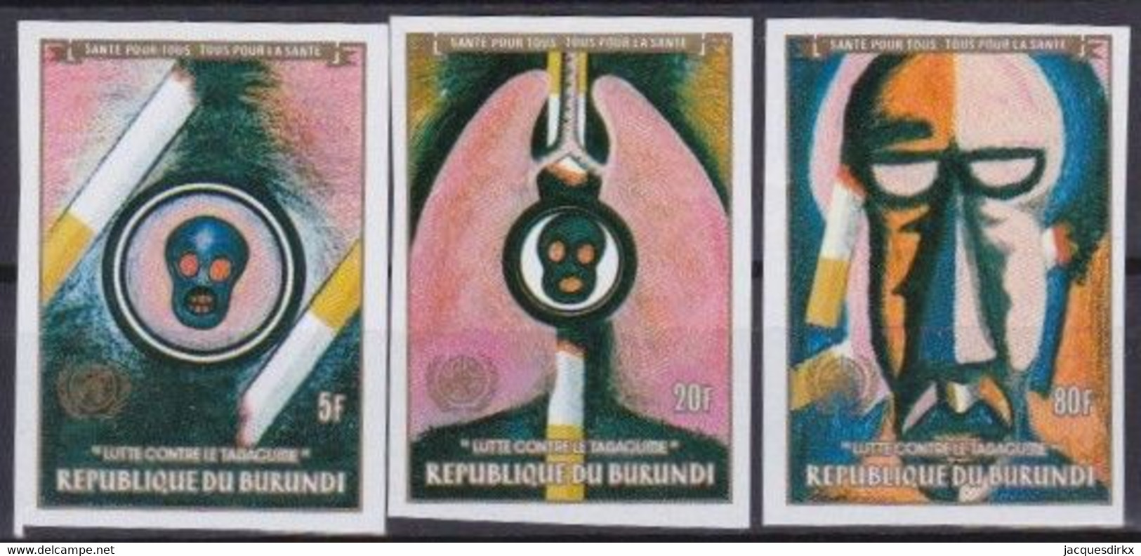 Burundi   .   OBP  . 963/965  .  Ongetand   .  **    .    Postfris .  /  .   Neuf SANS Charnière - Unused Stamps