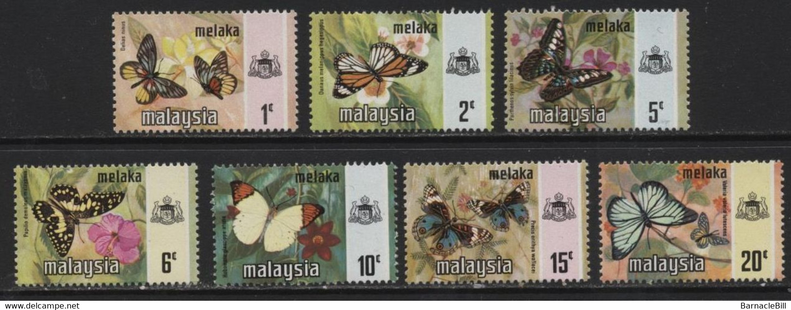 Malacca (01) 1971 Butterflies Set. Unused. Hinged. - Malacca