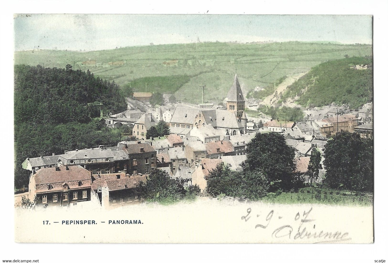 Buresse   -   Château De Buresse   -   Zeer Mooi Gekleurde Kaart!   -   1907   Naar   Anvers - Hamois