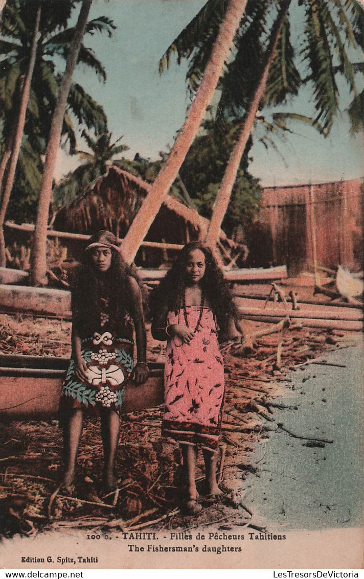Tahiti - Filles De Pecheurs Tahitiens - The Fishersman's Daughters - Colorisé Et Animé - Carte Postale Ancienne - - Tahiti