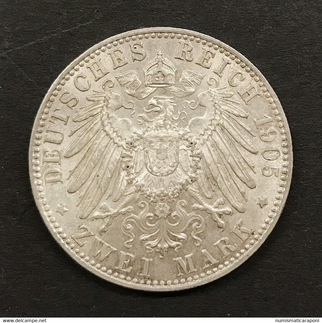 Germania Germany 2 Marchi Mark 1905 D Otto König Von Bayern Q.fdc/fdc E.574 - 2 Reichsmark