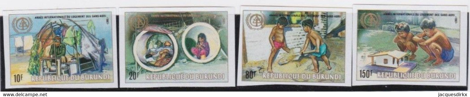 Burundi   .   OBP    .    959/962    .  Ongetand    .   **  .   Postfris - Neufs