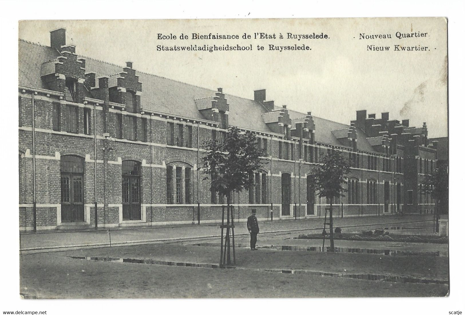 Ruysselede    Staatsweldadigheidsschool   -   Nieuw Kwartier.   -    1920   STEMPEL!   Naar   Antwerpen - Ruiselede