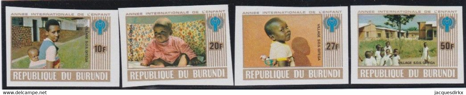 Burundi   .   OBP    .   839B/842B    .  Ongetand    .     **   .   Postfris  .   /   .  Neuf SANS Charnière - Unused Stamps