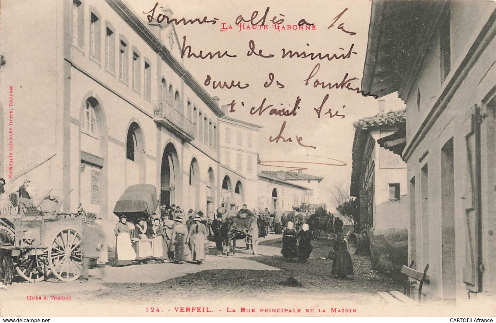 VERFEIL La Rue Principale Et La Mairie - Verfeil