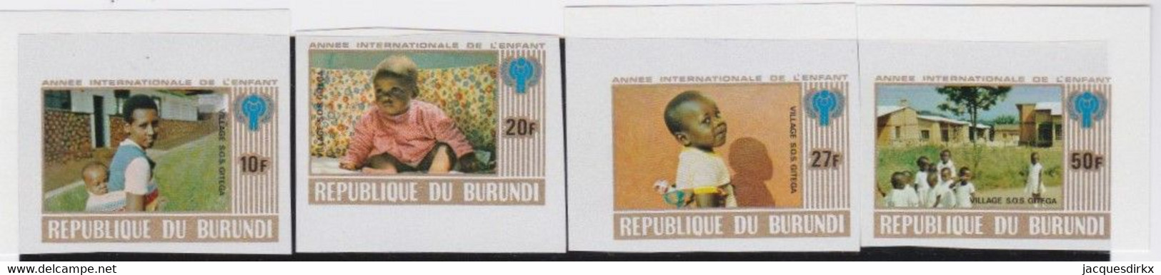 Burundi   .   OBP    .   839B/842B    .  Ongetand    .     **   .   Postfris  .   /   .  Neuf SANS Charnière - Unused Stamps