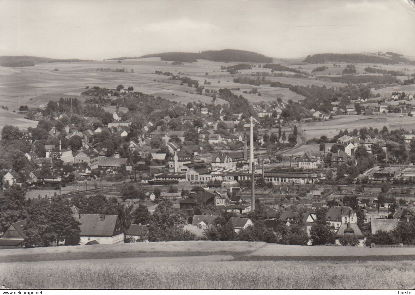 D-08352 Raschau - Erzgebirge - Alte Ortsansicht - Fabrik - Nice Stamp - Scheibenberg