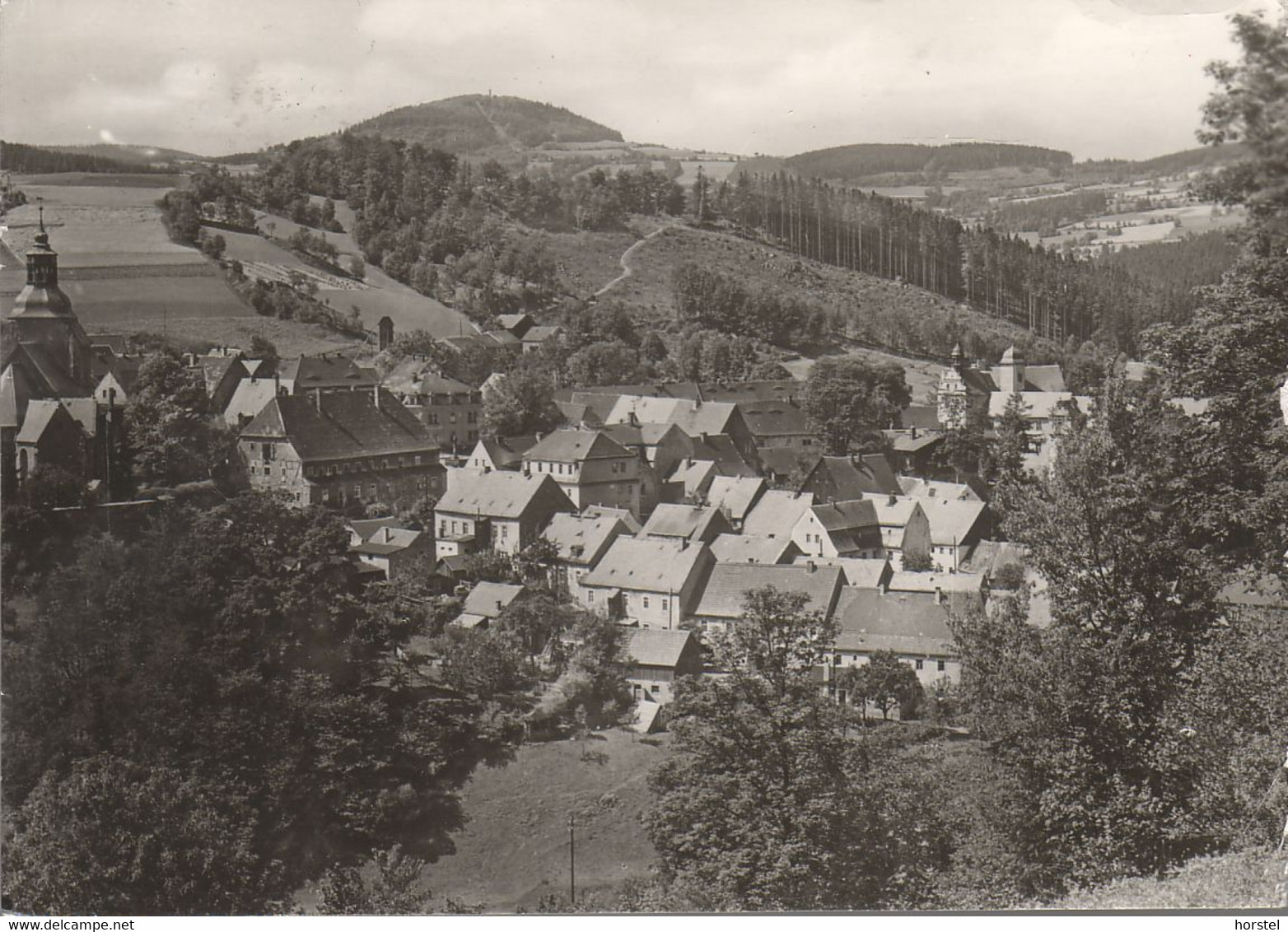 D-01778 Lauenstein - Erzgebirge - Alte Ortsansicht - Nice Stamp "Messe" - Lauenstein