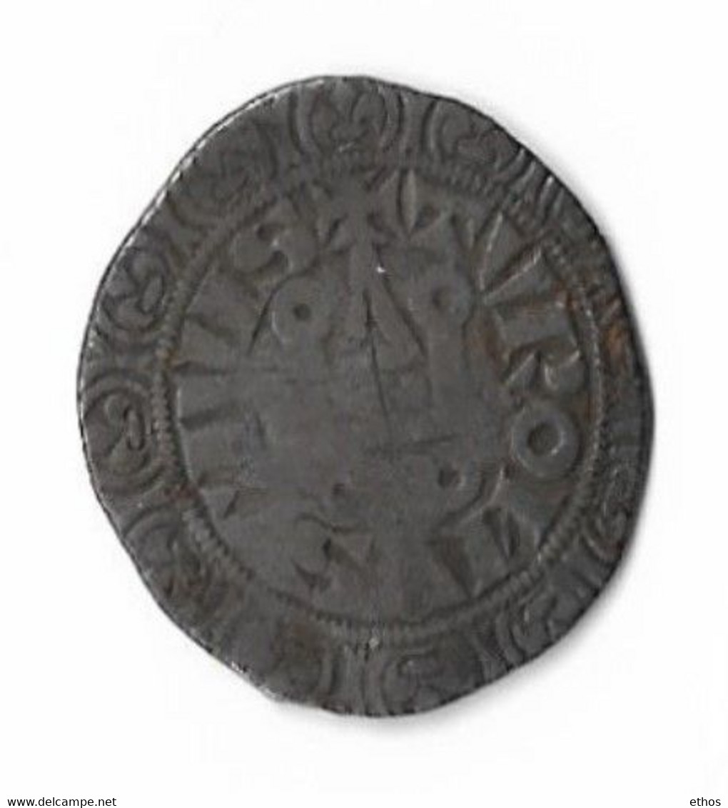 Philippe IV Maille Blanche Tournois à L'O Rond (1285-1314) - 1285-1314 Philippe IV Le Bel