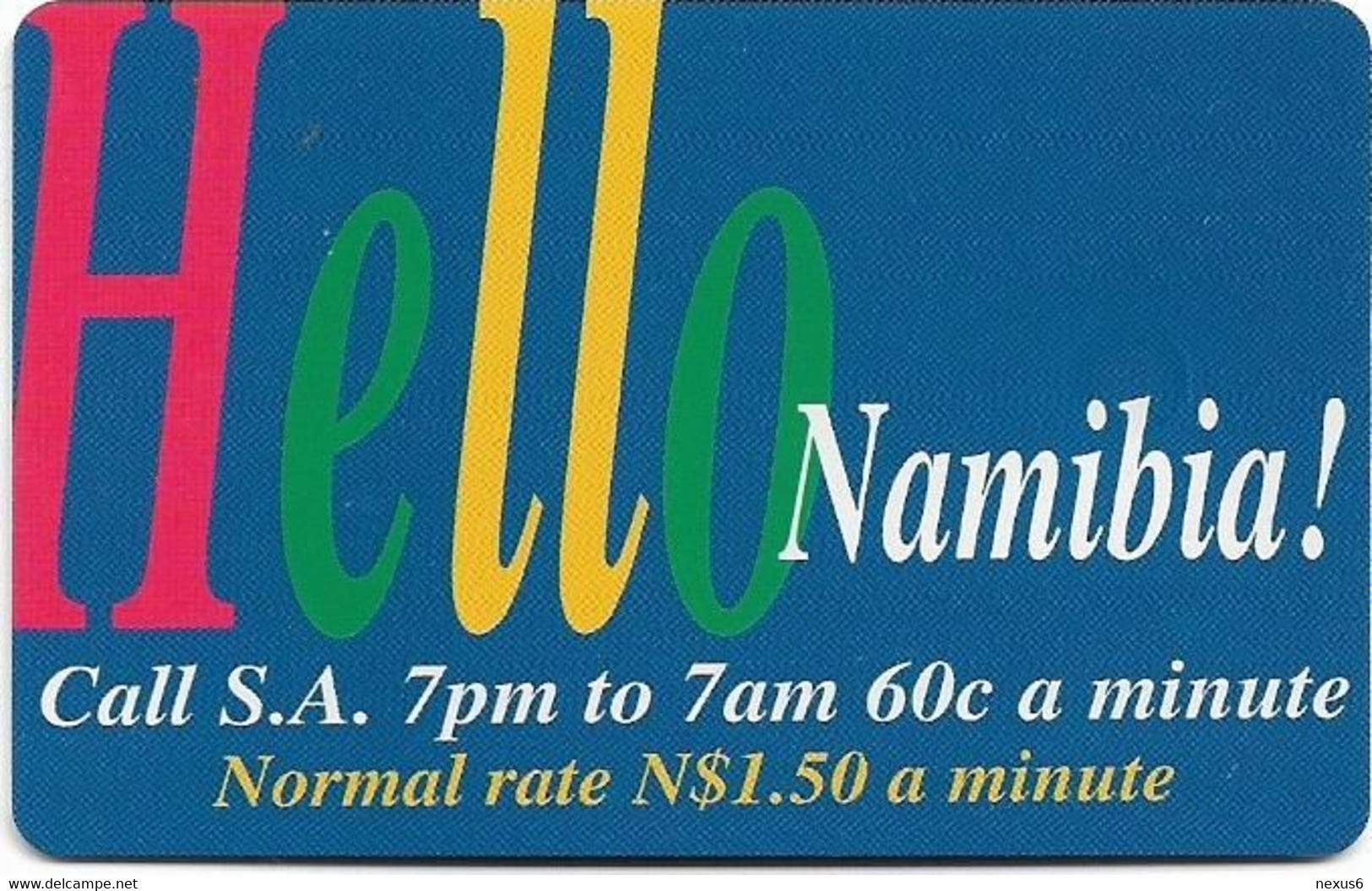 Namibia - Telecom Namibia - Hello Namibia! - Call S.A…, 10$, 50.000ex, Used - Namibië