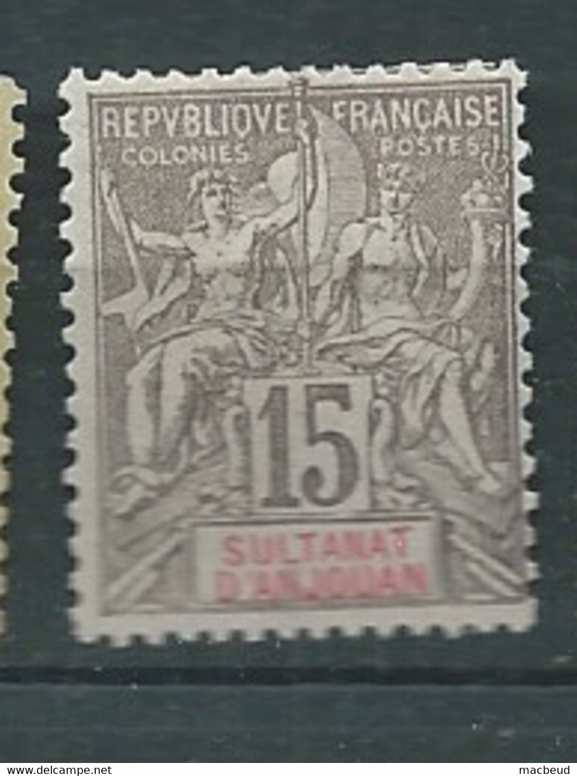 Anjouan - Yvert N°15  (*)    -  AE21514 - Unused Stamps