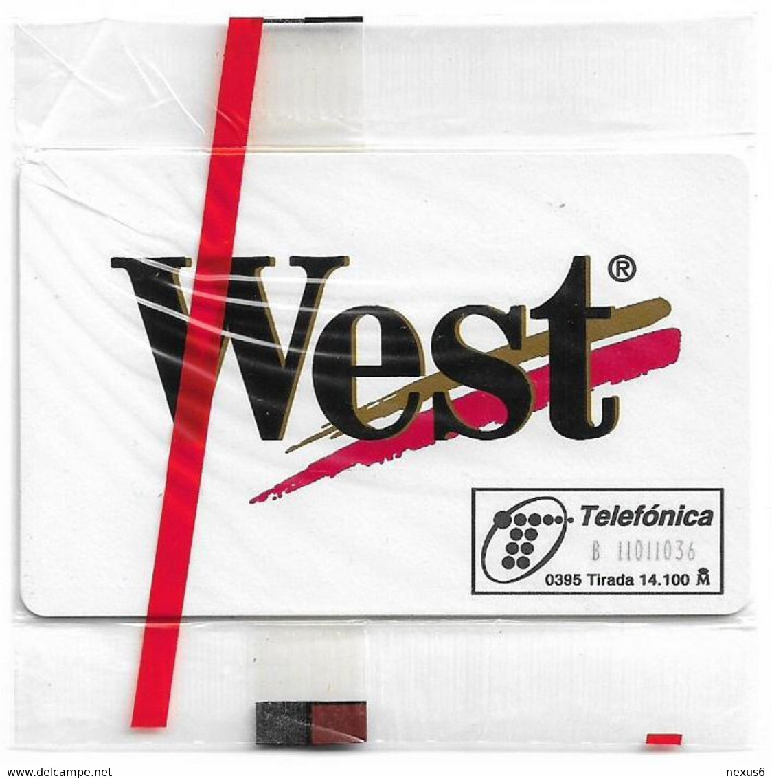 Spain - Telefónica - Tobacco West - P-117 - 03.1995, 1.000PTA, 14.100ex, NSB - Privatausgaben