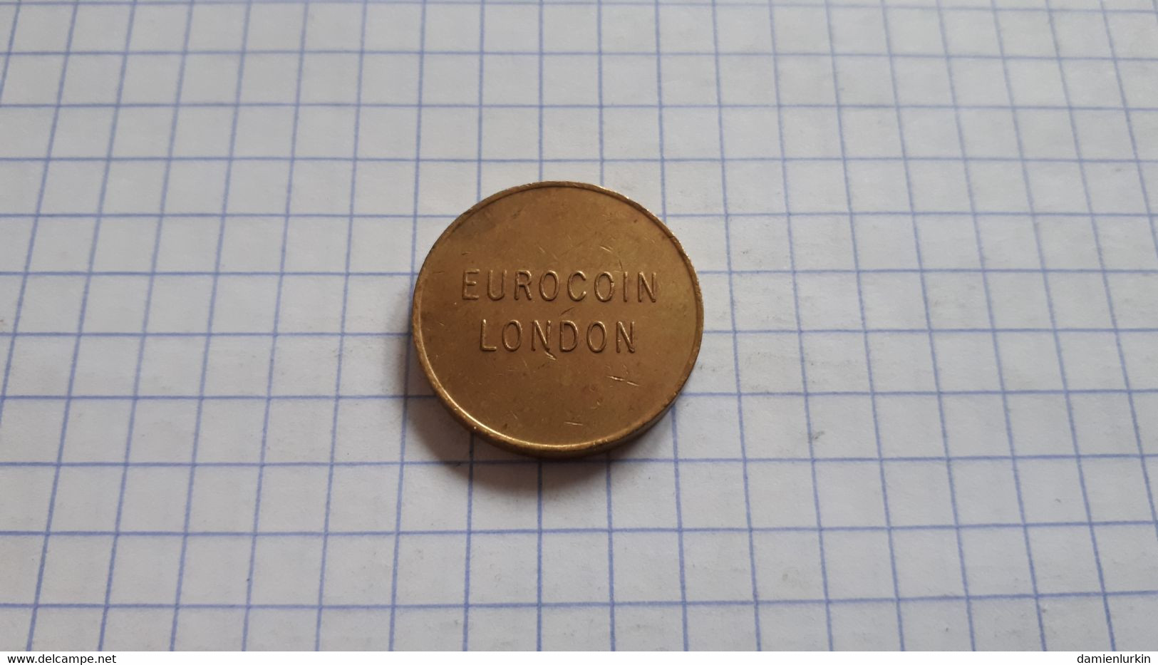 ANGLETERRE UK JETON EUROCOIN LONDON RAYONS AU REVERS 22MM 6.4GR 2.1EP - Professionali/Di Società