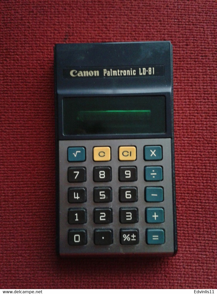 VINTAGE CANON PALMTRONIC LD-81 CALCULATOR, Wery Good Condition, With Orginal Box And Papers - Andere & Zonder Classificatie