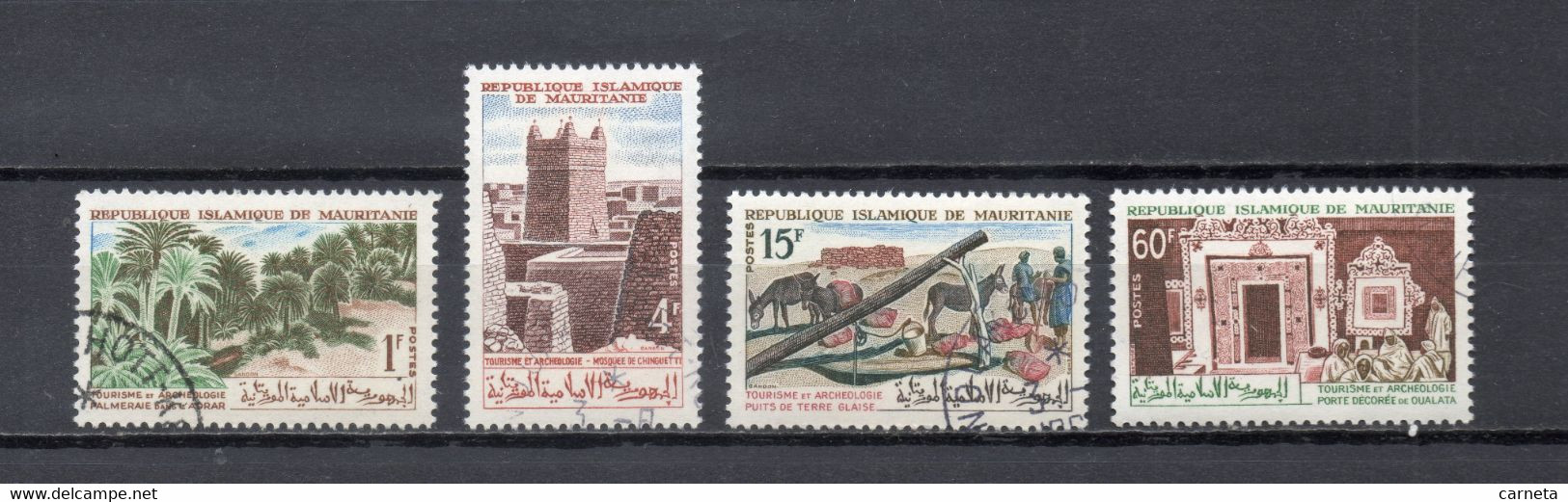 MAURITANIE   N° 163 à 196   OBLITERES   COTE 1.50€    TOURISME  MOSQUEE PUITS DE TERRE - Mauritanie (1960-...)