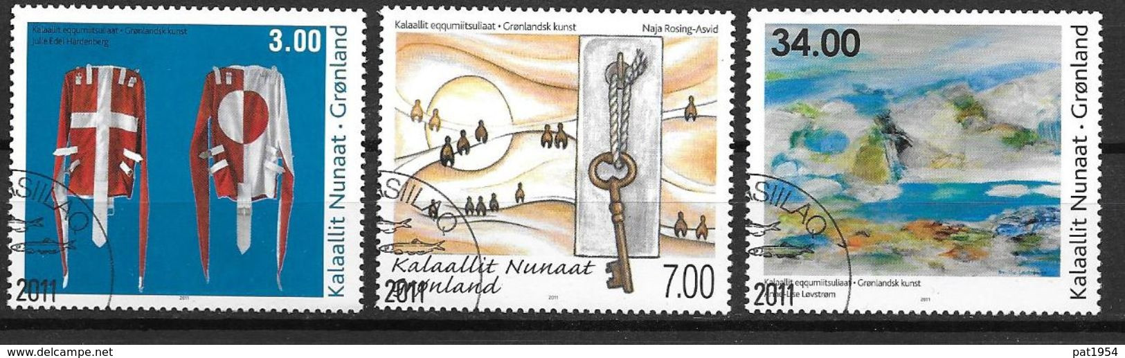 Groënland 2011, N° 569/571 Oblitérés Art Moderne - Used Stamps