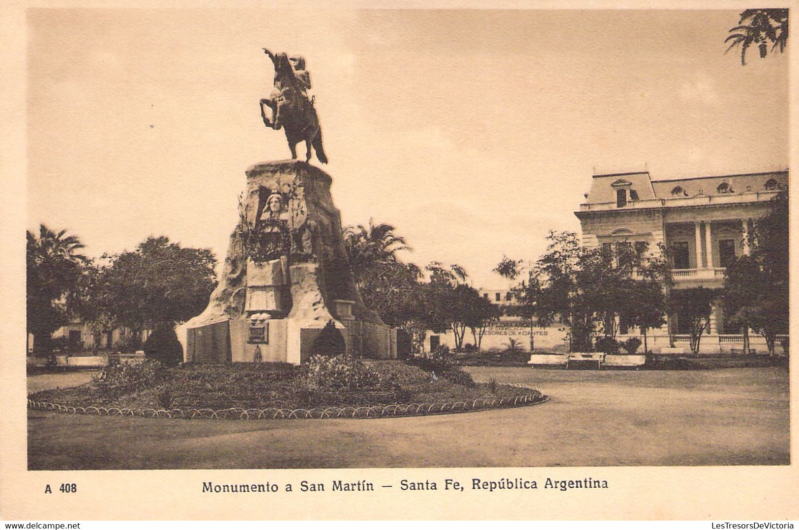 ARGENTINE - SANTA FE - Monumento A San Martin - Carte Postale Ancienne - Argentina