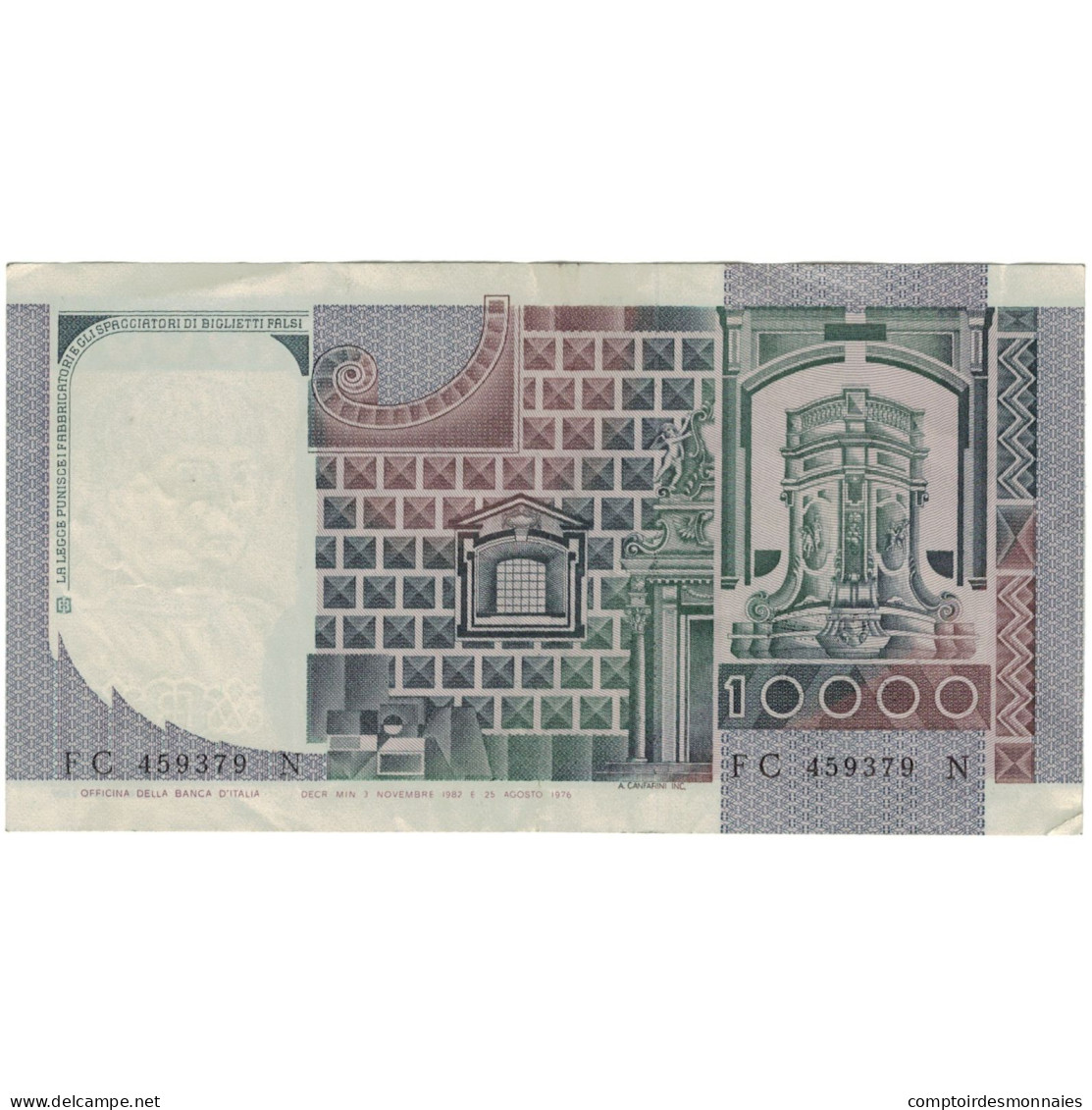 Billet, Italie, 10,000 Lire, 1976-1984, 1980-09-06, KM:106b, TTB - 10.000 Lire