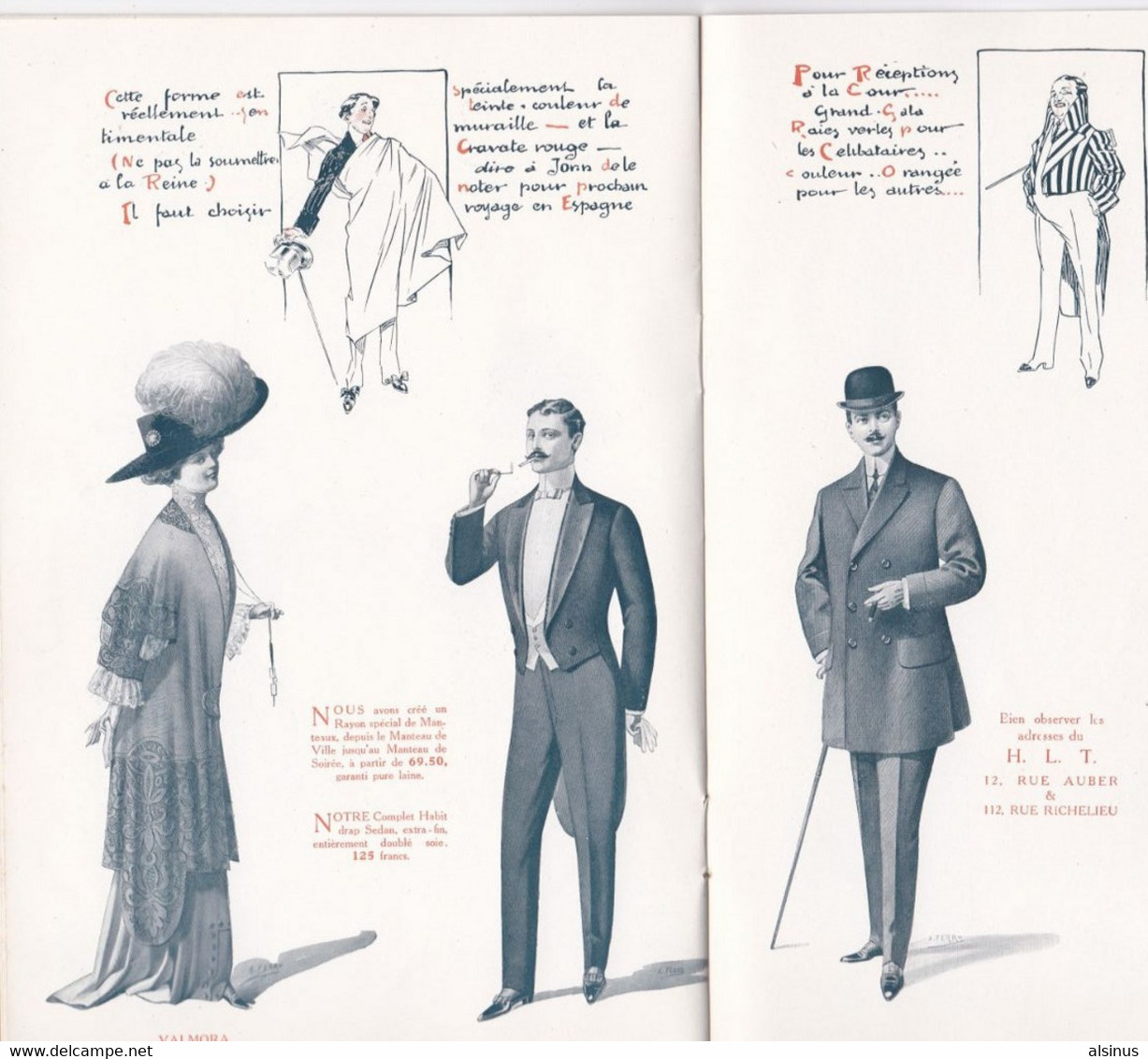 MODE 1909 - UNE INDISCRETION ROYALE  - EDOUARD VII - ECHANTILLON D'ETOFFE ROYALE - HIGH-LIFE TAILOR HABILLE - Boeken