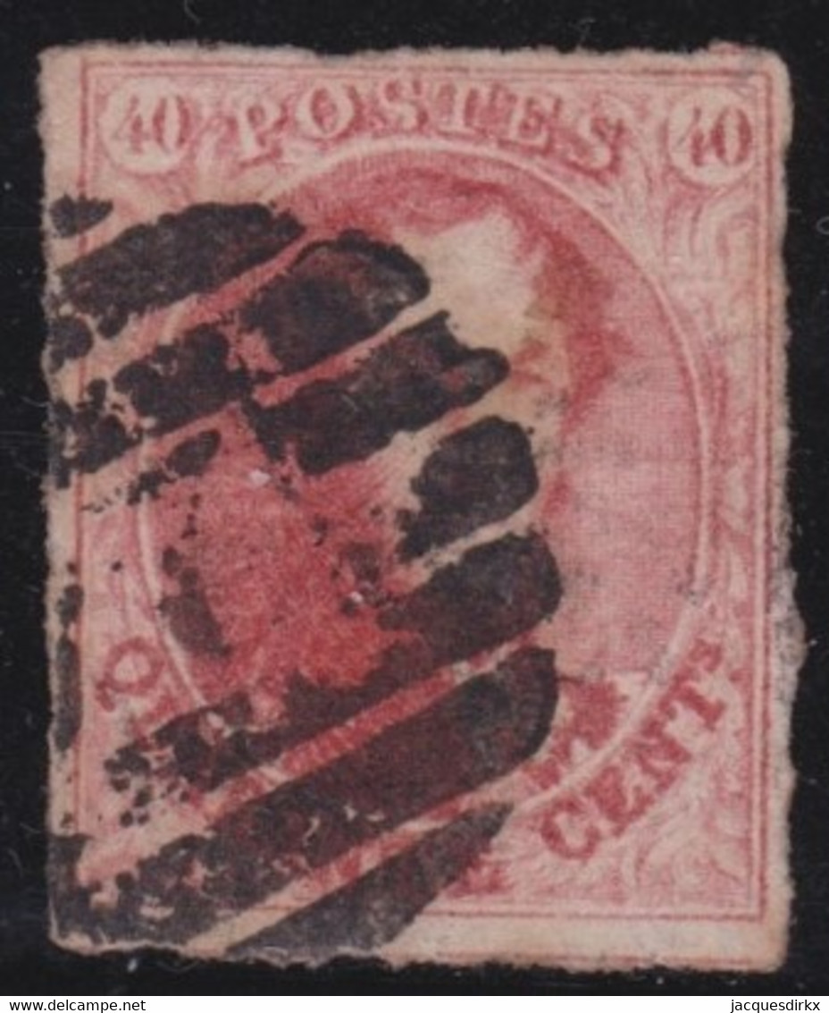 Belgie   .   OBP     .   5  (2 Scans)   .    O     .    Gebruikt   .   /   .   Oblitéré - 1849-1850 Medaillen (3/5)