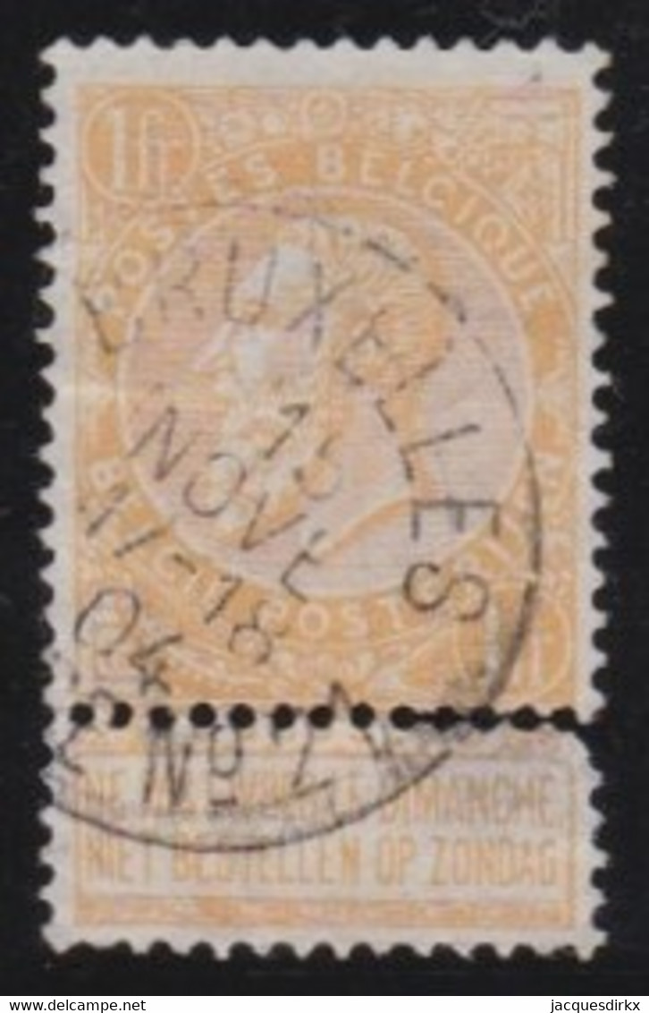 Belgie   .   OBP     .     65      .    O     .    Gebruikt   .   /   .   Oblitéré - 1893-1900 Barba Corta