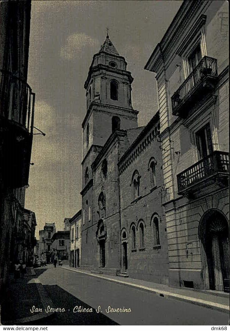 SAN SEVERO - CHIESA S. SEVERINO - EDIZIONE CAPELLO - SPEDITA 1961 (14271) - San Severo