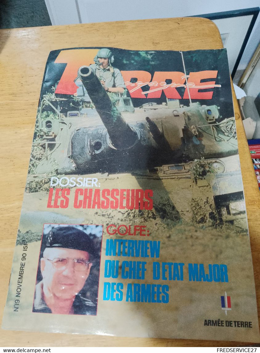 71/ TERRE MAGAZINE  ARMEE DE TERRE N°19 1990 SOMMAIRE EN PHOTO - Armas