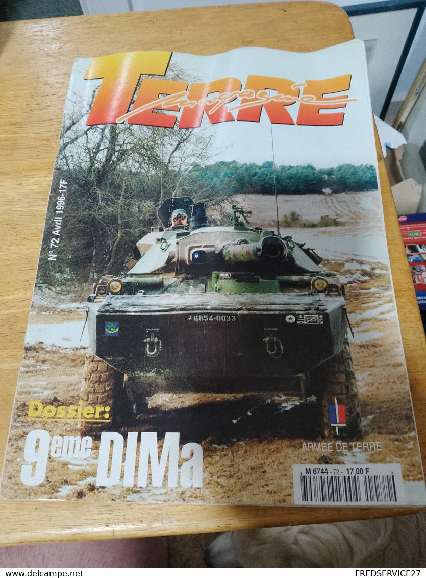 71/ TERRE MAGAZINE  ARMEE DE TERRE N°72  1996 SOMMAIRE EN PHOTO - Weapons