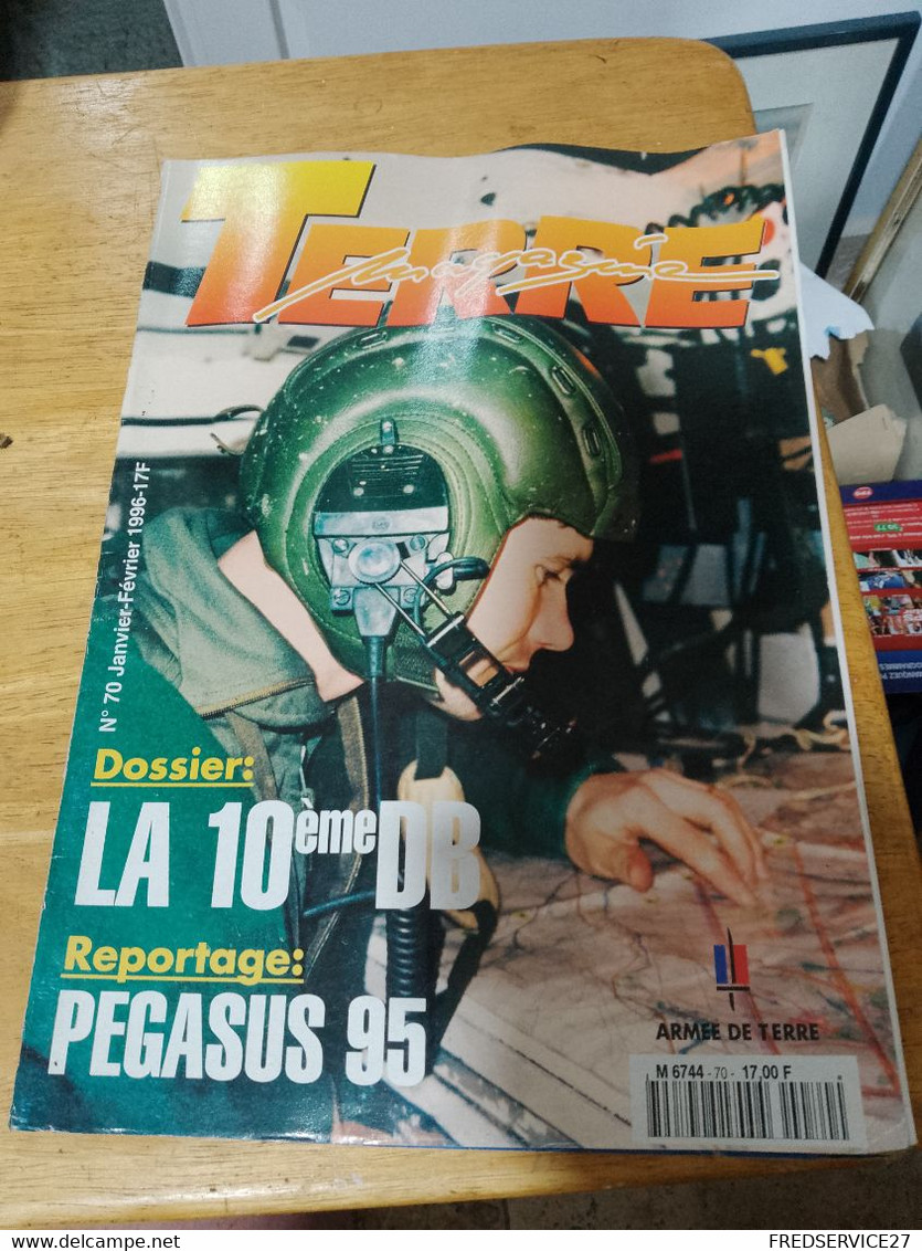 71/ TERRE MAGAZINE  ARMEE DE TERRE N°70 1996 SOMMAIRE EN PHOTO - Armi