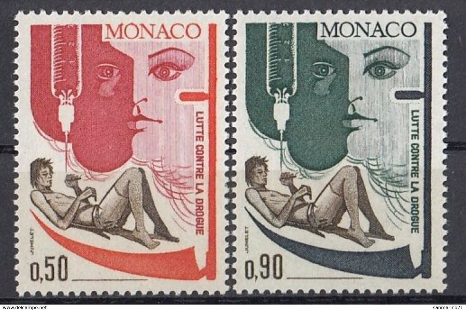 MONACO 1049-1050,unused - Drugs