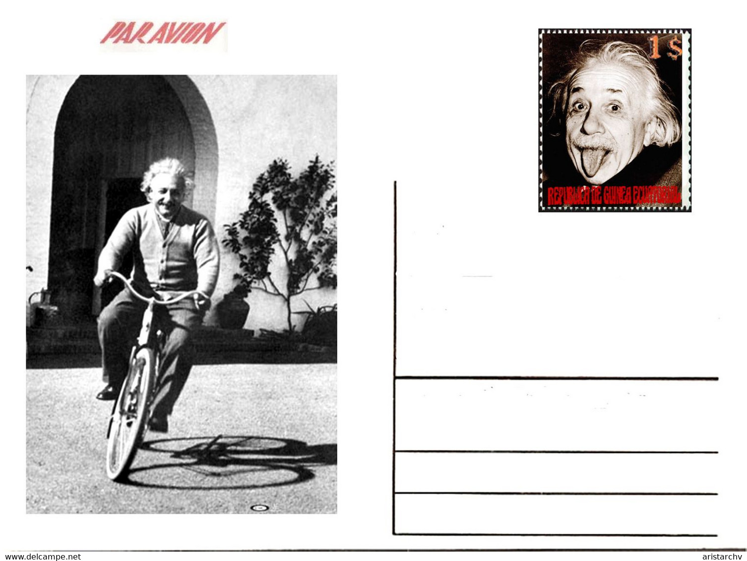 GUINEA ECUATORIAL ALBERT EINSTEIN PSYSICS NOBEL PRIZE THE THEORY OF RELATIVITY JUDAICA 6 POST CARDS - Premi Nobel