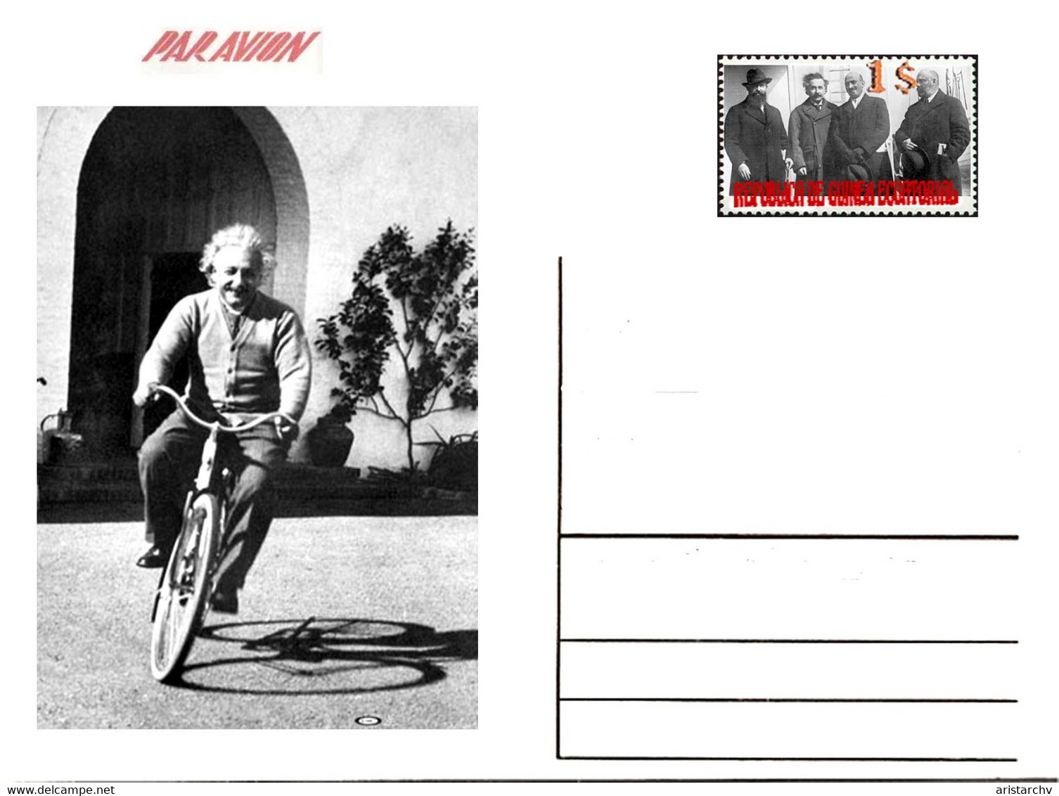 GUINEA ECUATORIAL ALBERT EINSTEIN PSYSICS NOBEL PRIZE THE THEORY OF RELATIVITY JUDAICA 6 POST CARDS - Nobel Prize Laureates